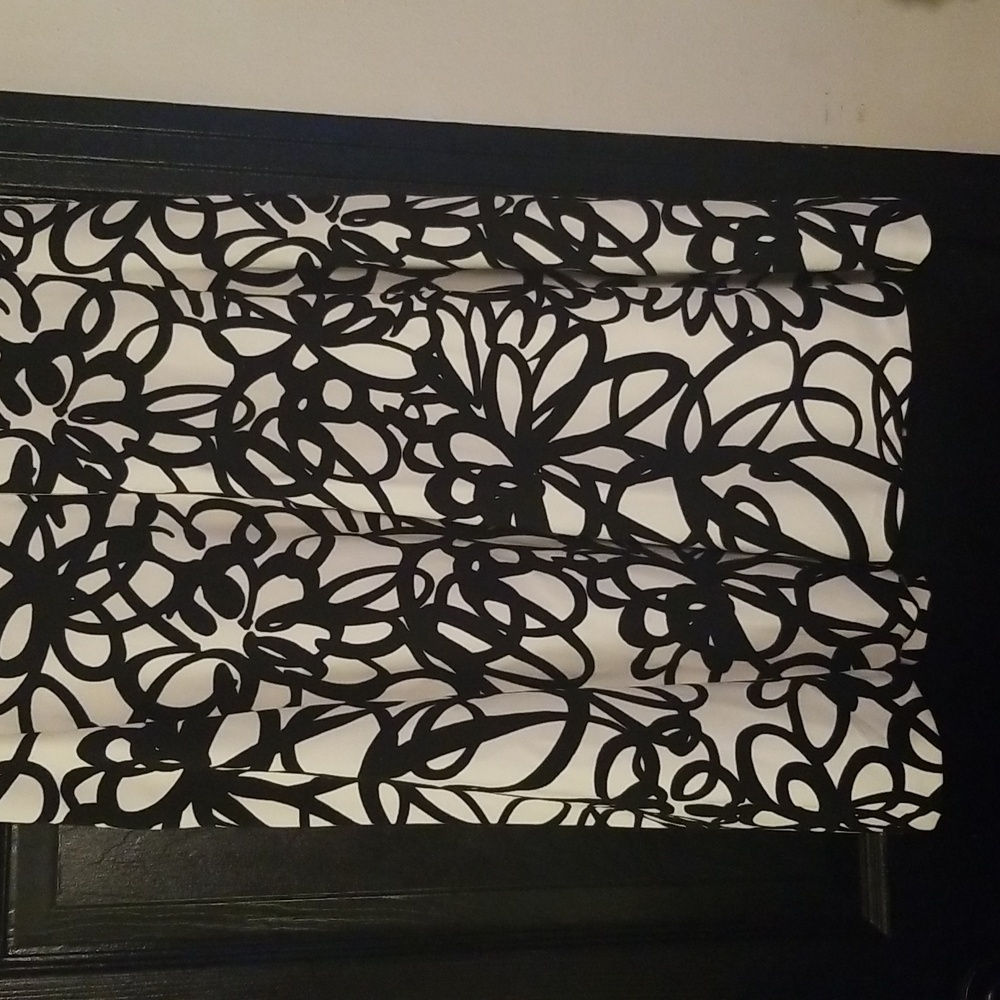 Women's DKNY Black and White Abstract Print; Sleevesless A Line Dress; Size 14 - Picture 6 of 8